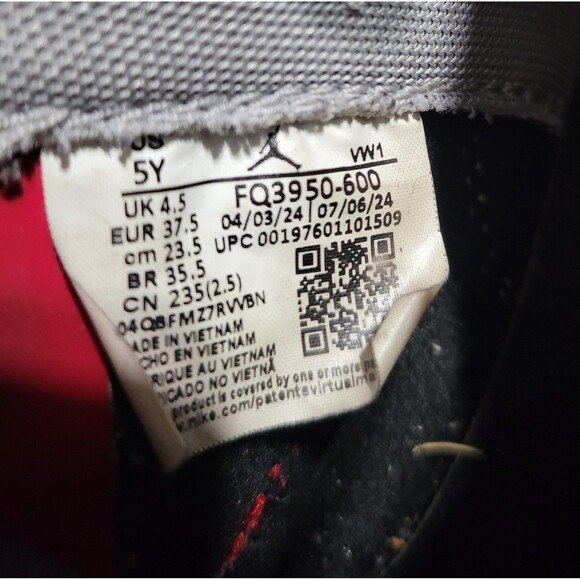 Nike Air Jordan Spizike "Toro Bravo" sneakers in Gym Red and Black Size 5Y - Picture 6 of 7